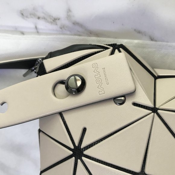 Bao Bao Issey Miyake Beige Boston Matte Bag - Picture 2 of 5